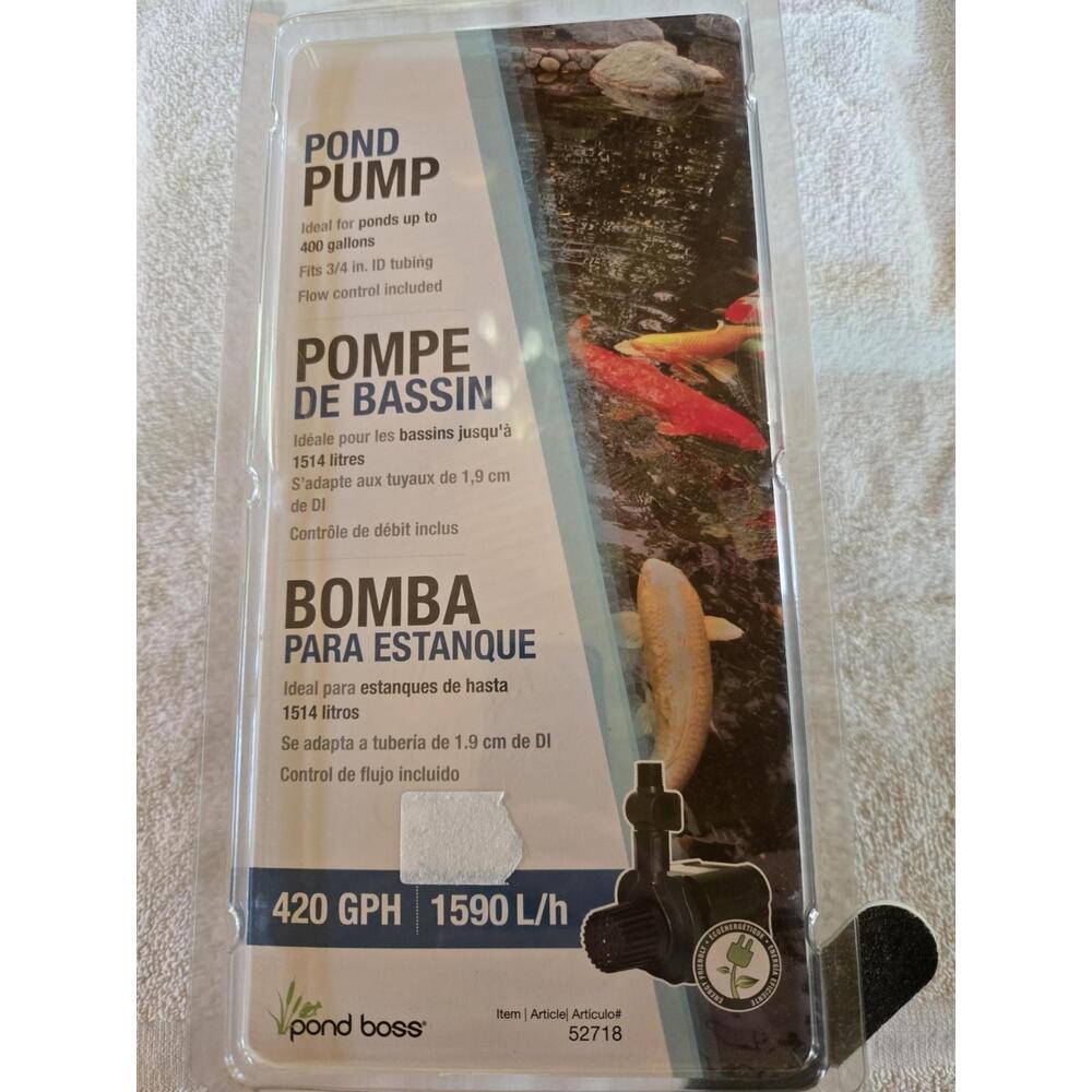Pond Boss 420 GPH Pond Pump